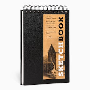 Union Square and Co. Sketchbooks Ser.: Sketchbook (Basic Small Spiral  Fliptop Landscape Black) by Inc Sterling Publishing Co. (2014, Hardcover)  for sale online