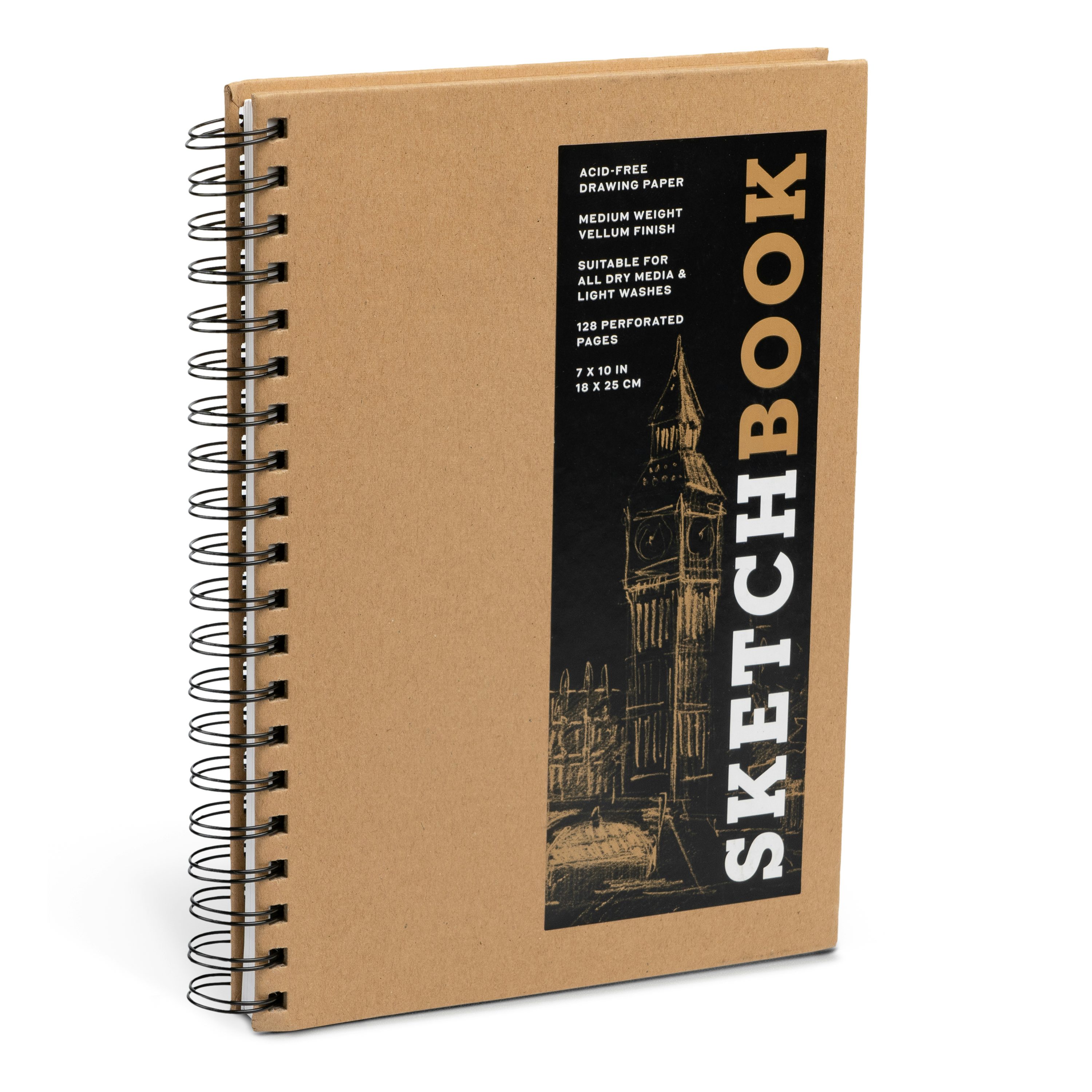 Sketchbook (Basic Medium Spiral Kraft) by Union Square & Co 