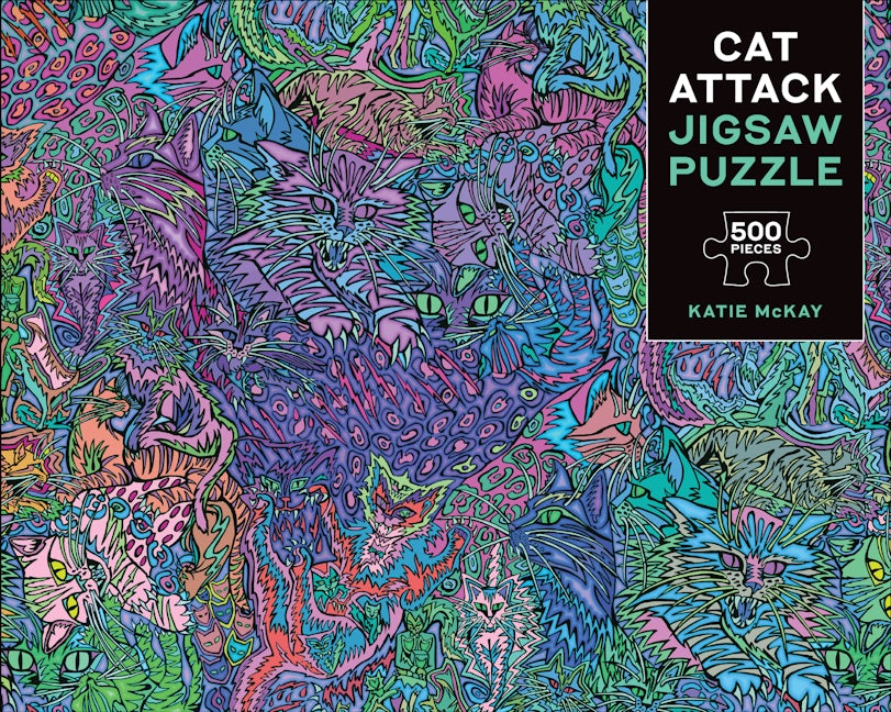 Cat Attack 500-Piece Jigsaw Puzzle