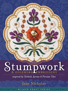 Stumpwork & Goldwork Embroidery Inspired by Turkish, Syrian & Persian Tiles