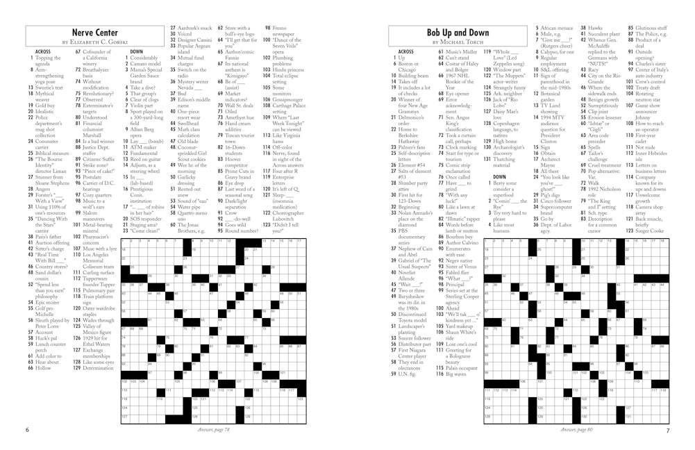 The Wall Street Journal First Rate Sunday Crosswords By Mike Shenk