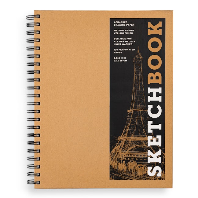 Personalised Sketchbook, A3,A4,A5, Portrait/landscape, Acid Free Cartridge  Paper, 170GSM, Bronze Bind 