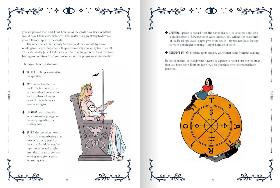 Flicking Through The Modern Witch Tarot Journal - RachelSwirl