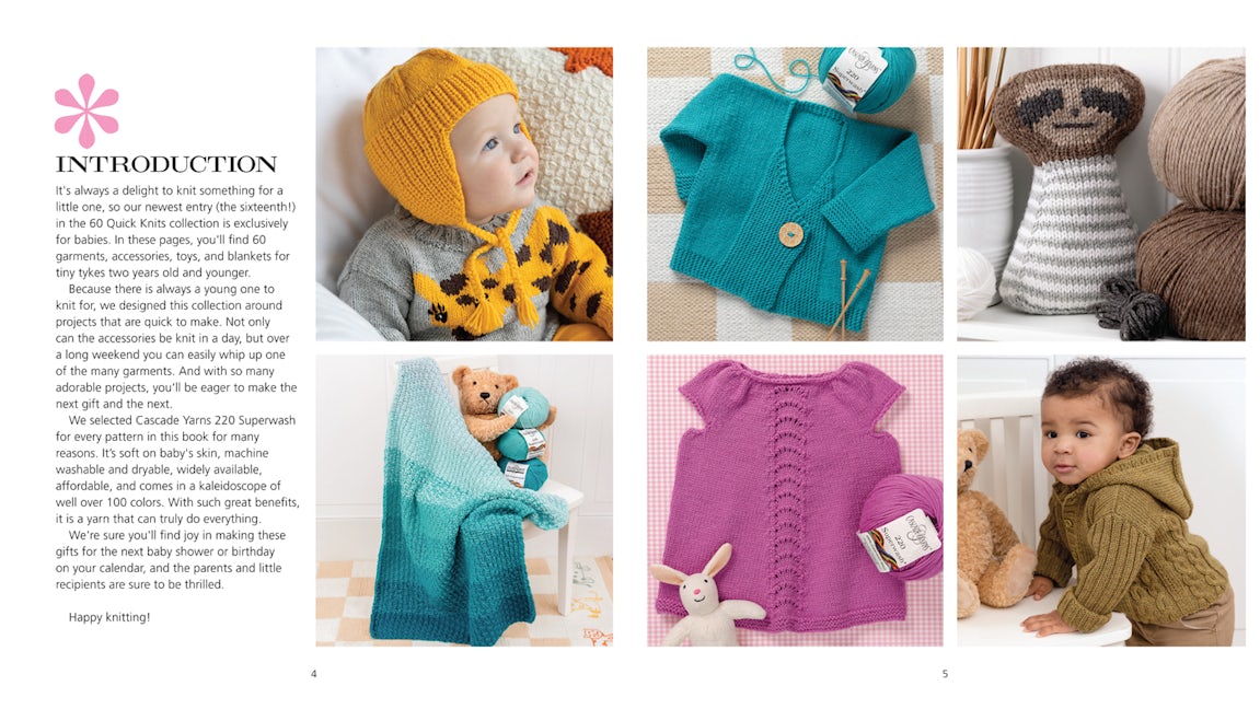 60 Quick Knit Gifts for Babies by Sixth&Spring Books: 9781970048094 - Union  Square & Co.